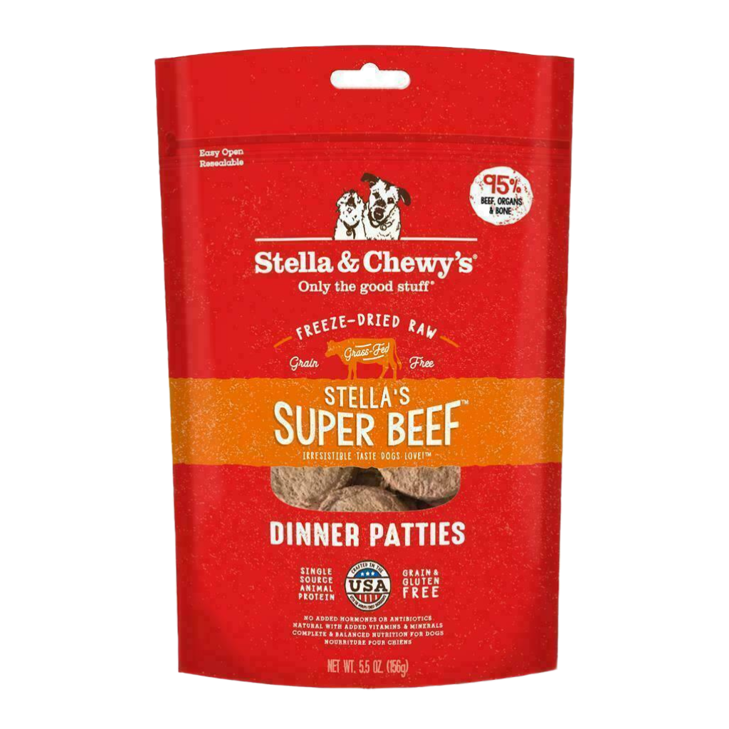 Stella & Chewy's Dog Freeze-Dried Raw, Super Beef Dinner Patties, 5.5-oz image number null