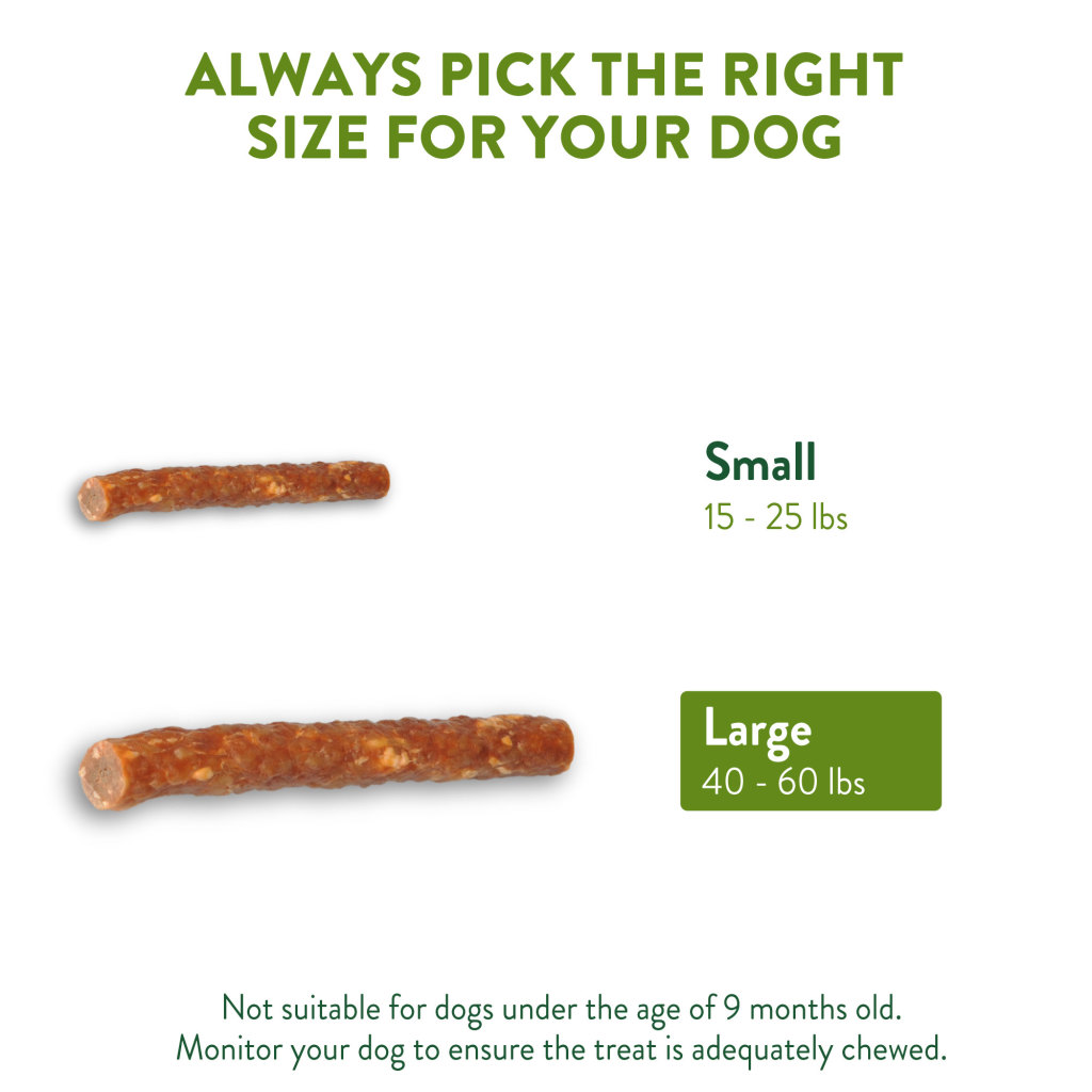 Whimzees Dog Veggie Sausage Natural Dental Chews, Large image number null