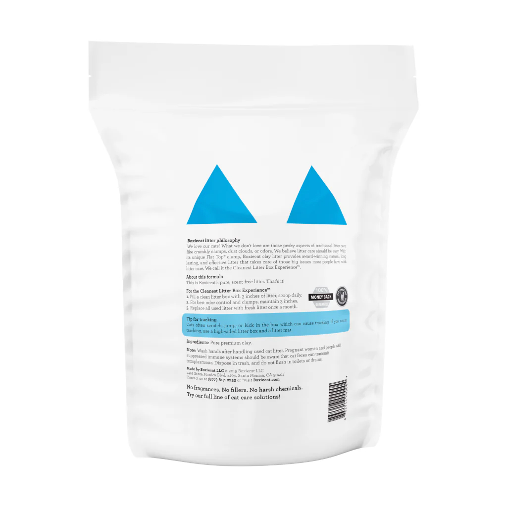 Boxie Cat Unscented 30 Day Odor Control Clumping Clay Cat Litter, 28-lb image number null