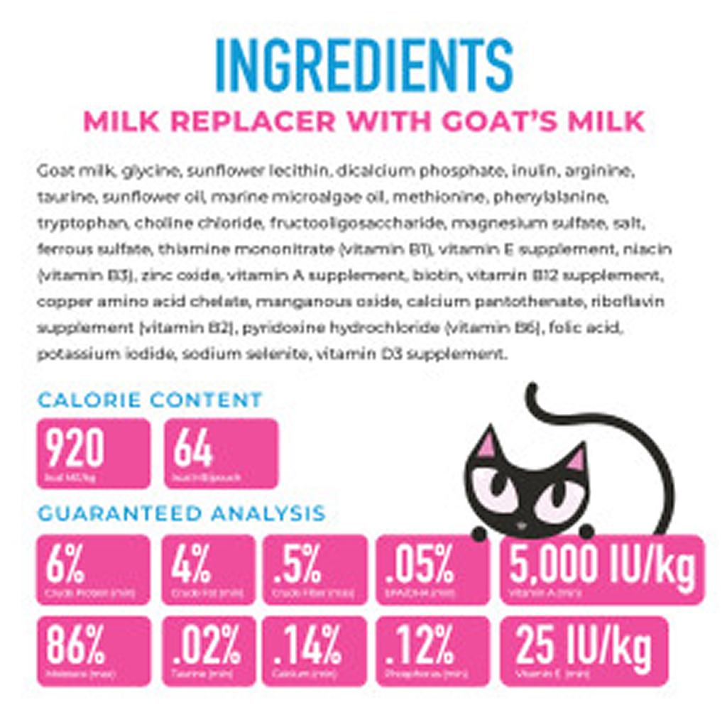 Tiki Cat Baby Goat Milk Replacer, 6-oz image number null