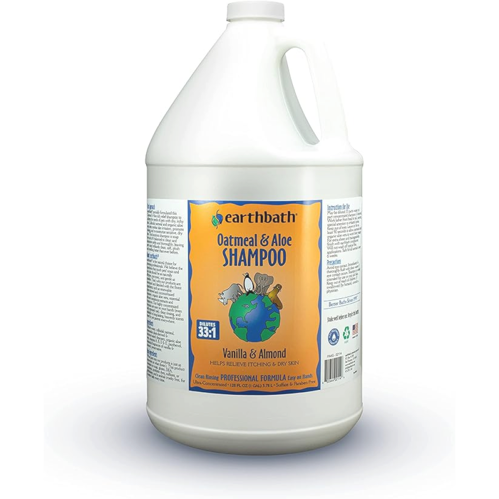 Earthbath Oatmeal & Aloe Fragrance Free Dog & Cat Shampoo, 128 Fl.- oz image number null