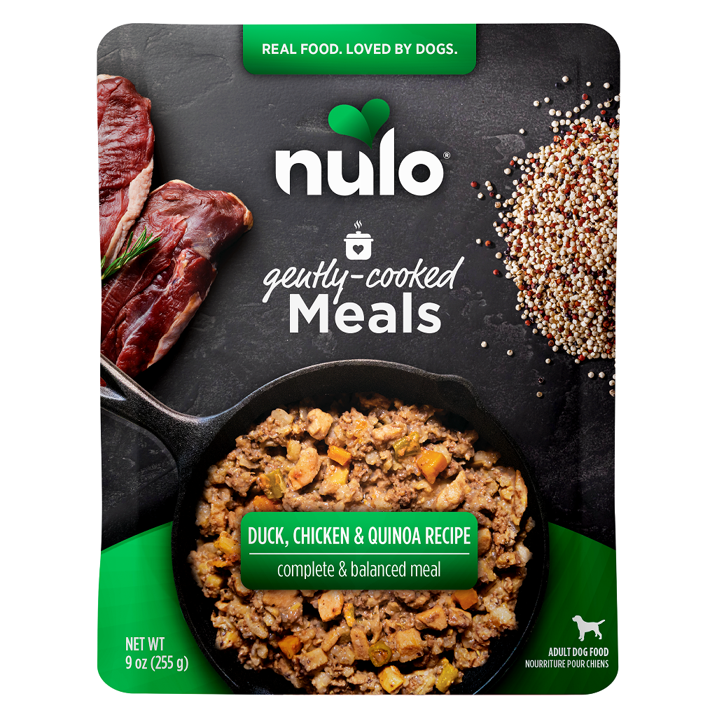 Nulo Dog Gently-Cooked Meals Duck, Chicken & Quinoa Pouch, 9-oz image number null