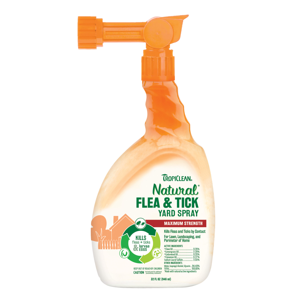 TropiClean Natural Flea & Tick Yard Spray, 32-oz image number null