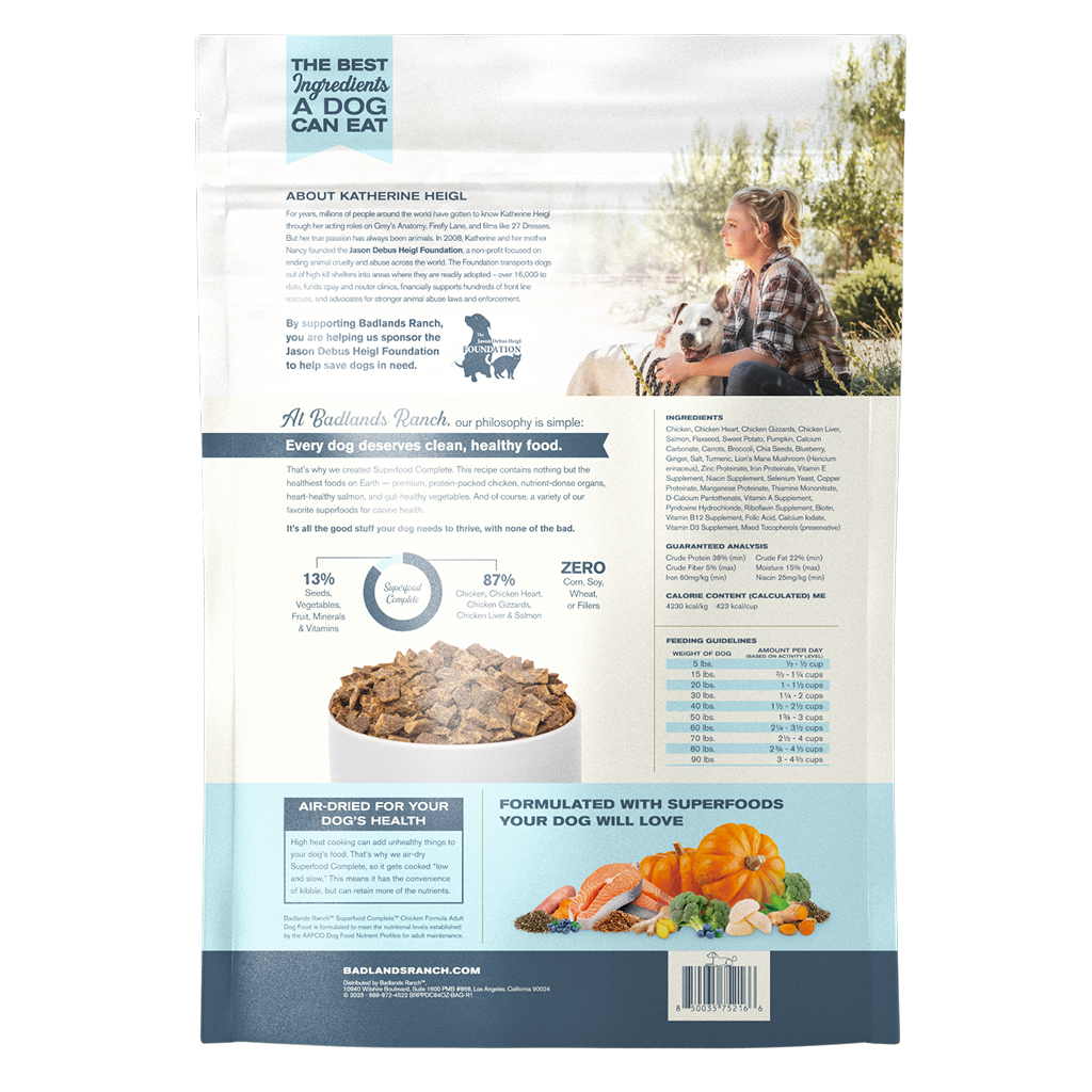 Badlands Ranch Air- Dried Grain- Free Superfood Complete Chicken Formula, 64-oz image number null