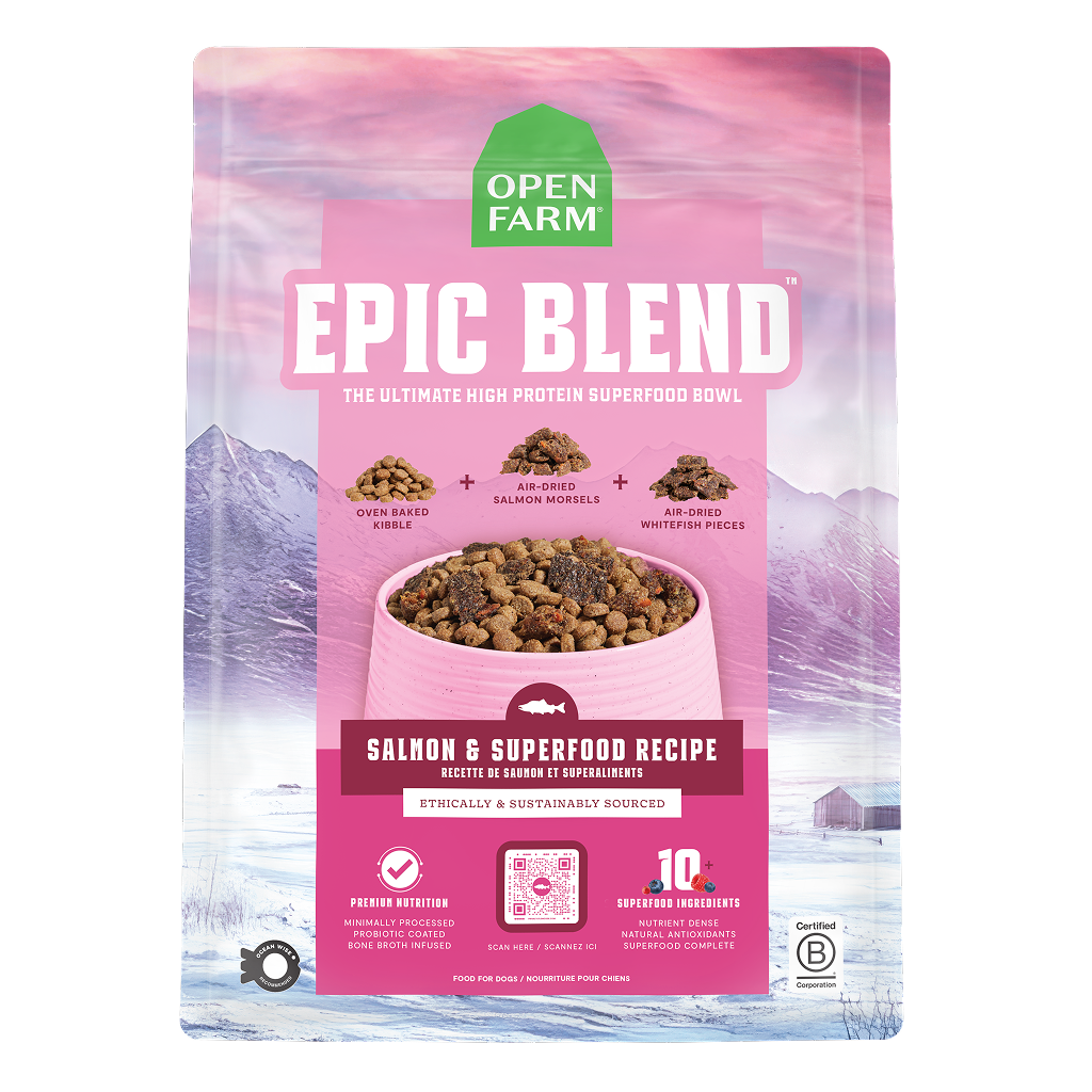 Open Farm Epic Blend Salmon & & Superfood Recipe, 18-lb image number null