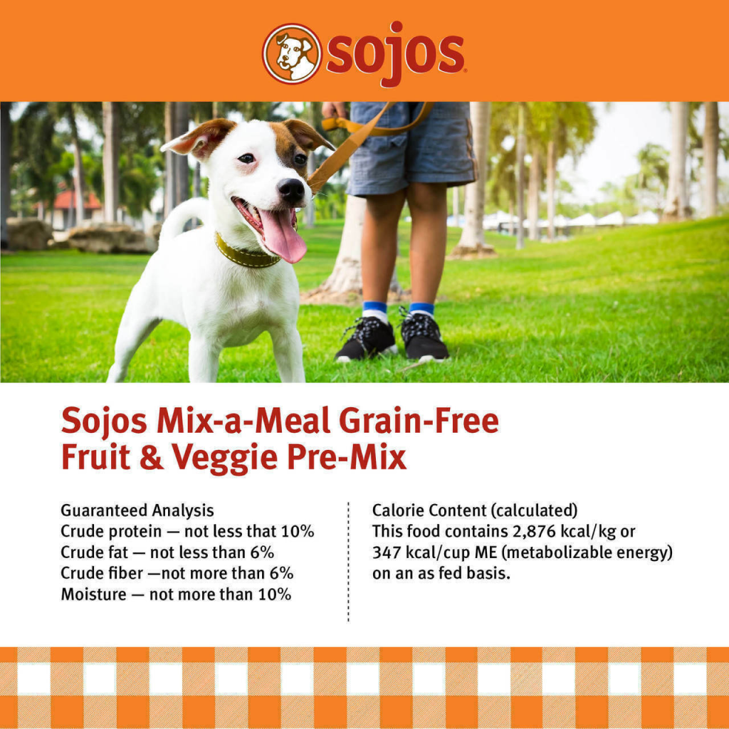 Sojos Mix-A-Meal Grain-Free Recipe Pre-Mix Dog Food, 8-lb image number null