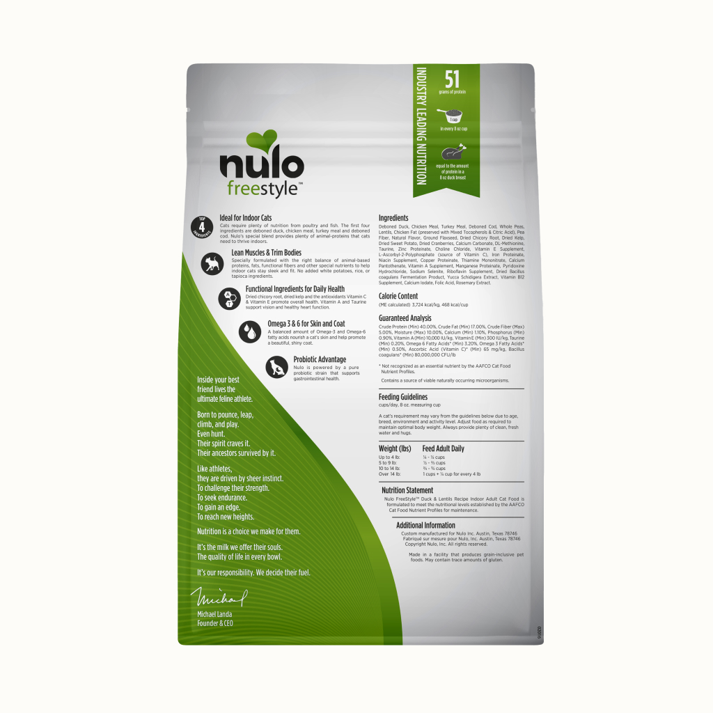 Nulo duck deals and lentils