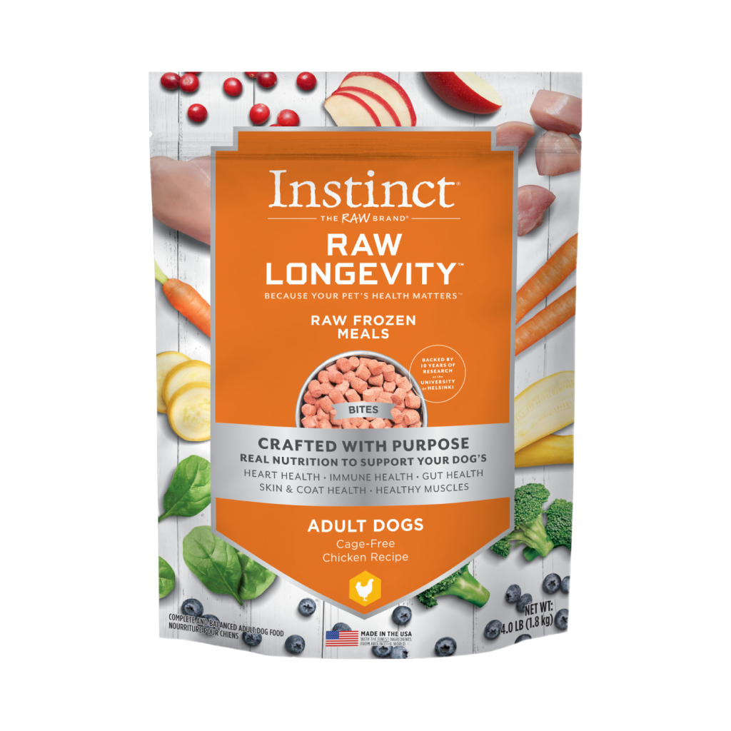 Frozen - Instinct Raw Longevity Raw Frozen Meals Cage-Free Chicken Recipe For Dogs image number null