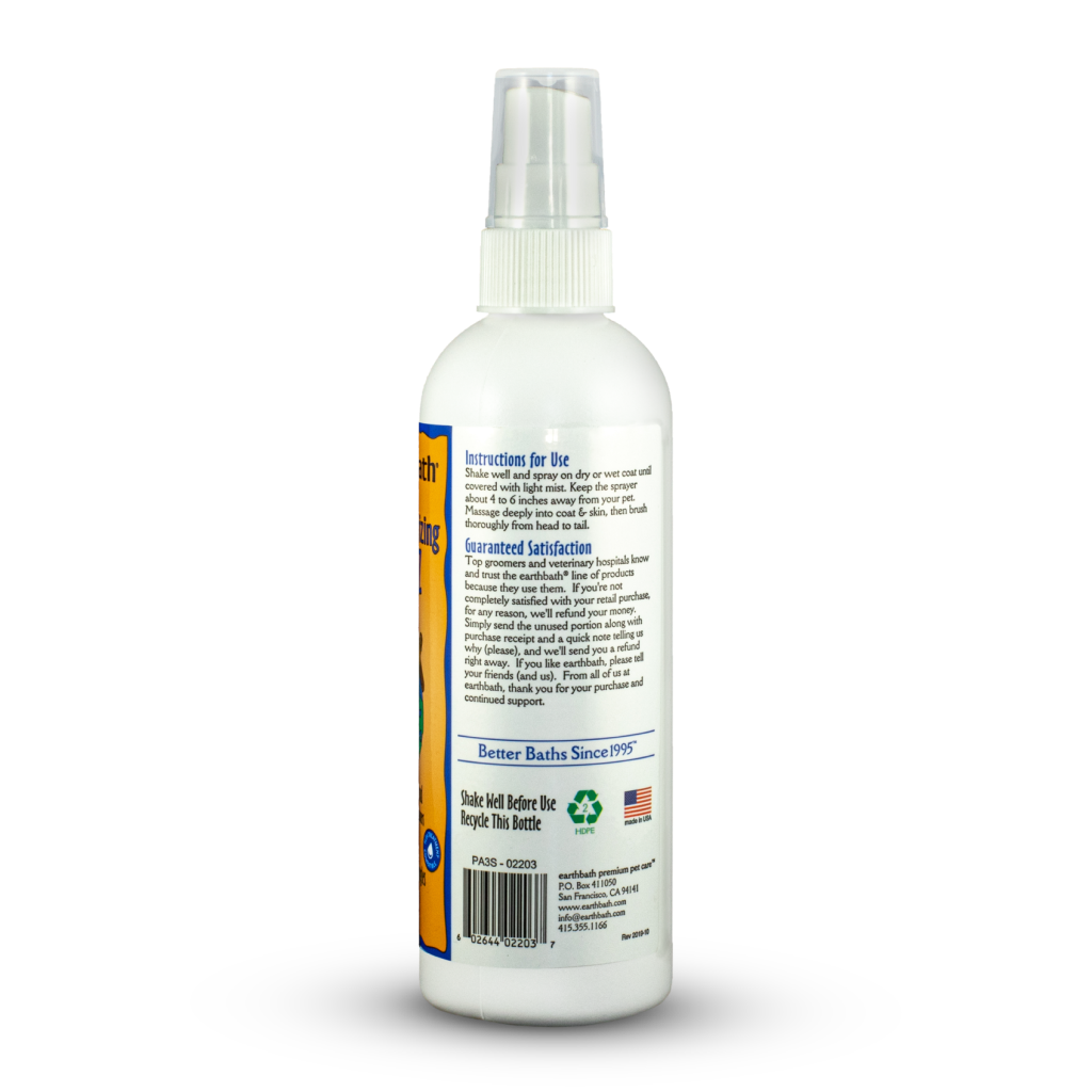 3-In-1 Deodorizing Spritz, Vanilla Almond Scent With Skin & Coat Conditioners, 8-oz Pump Spray image number null