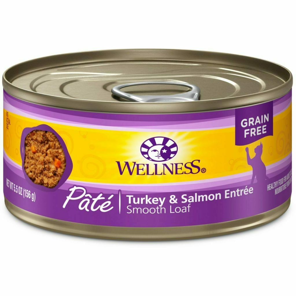 Wellness Complete Health Natural Grain Free Wet Canned Cat Food, Turkey & Salmon image number null