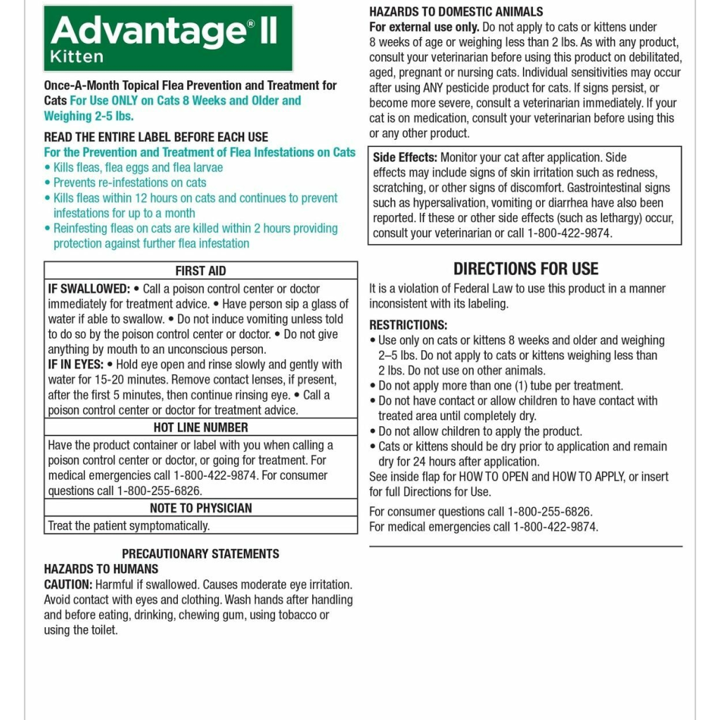 Advantage II Kitten 2-Pack image number null