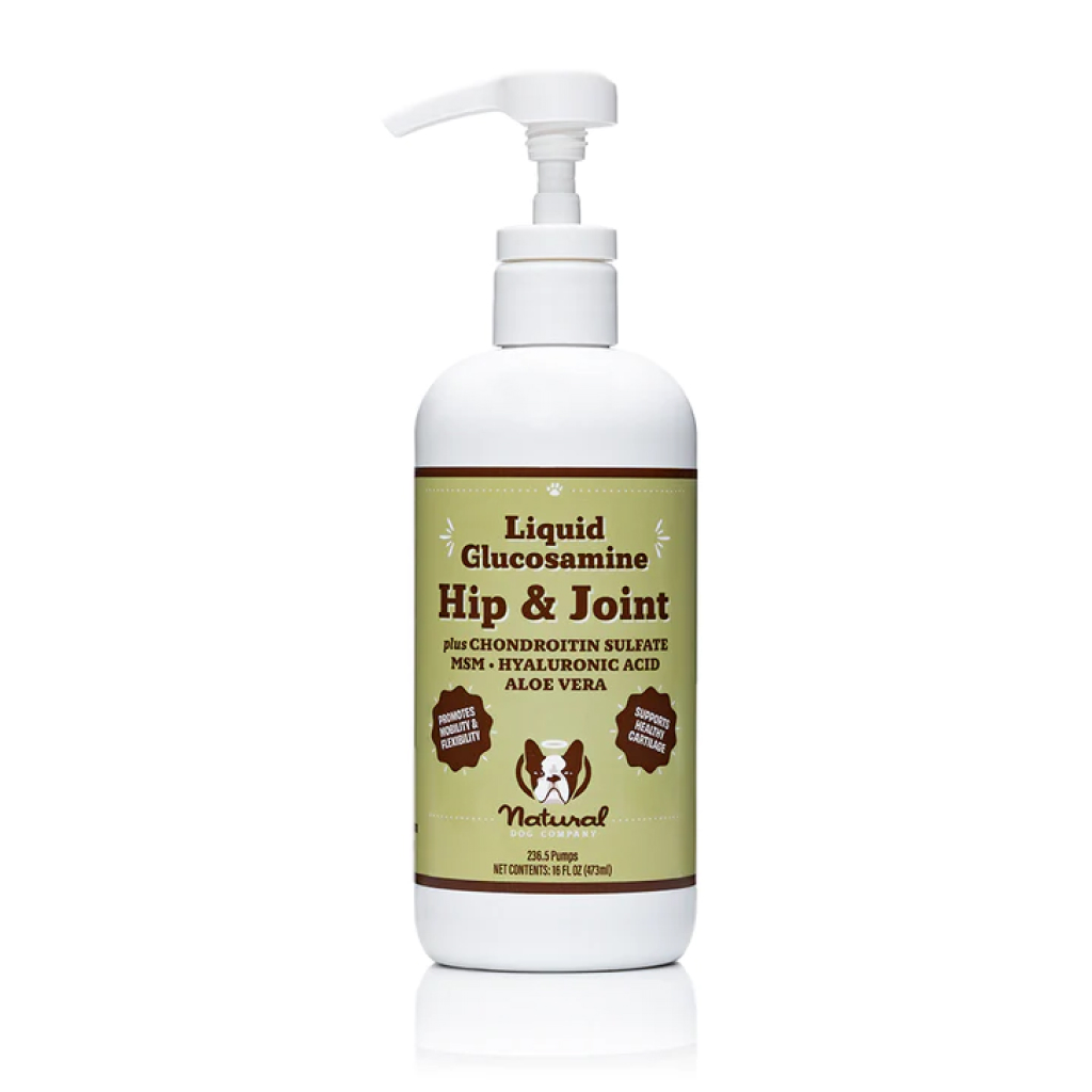 Natural Dog Company Liquid Glucosamine Hip & Joint Oil, 16-oz front image number null