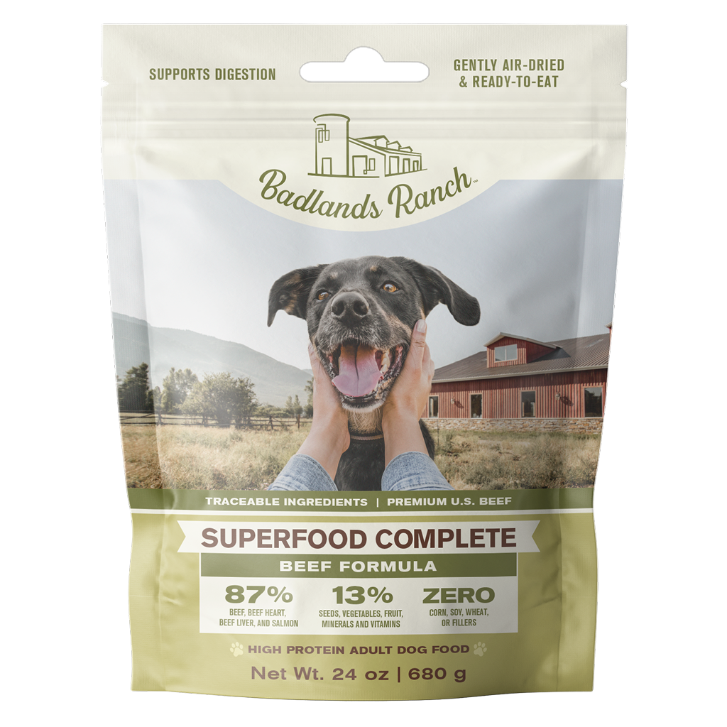 Badlands Ranch Air- Dried Grain- Free Superfood Complete Beef, 24-oz image number null