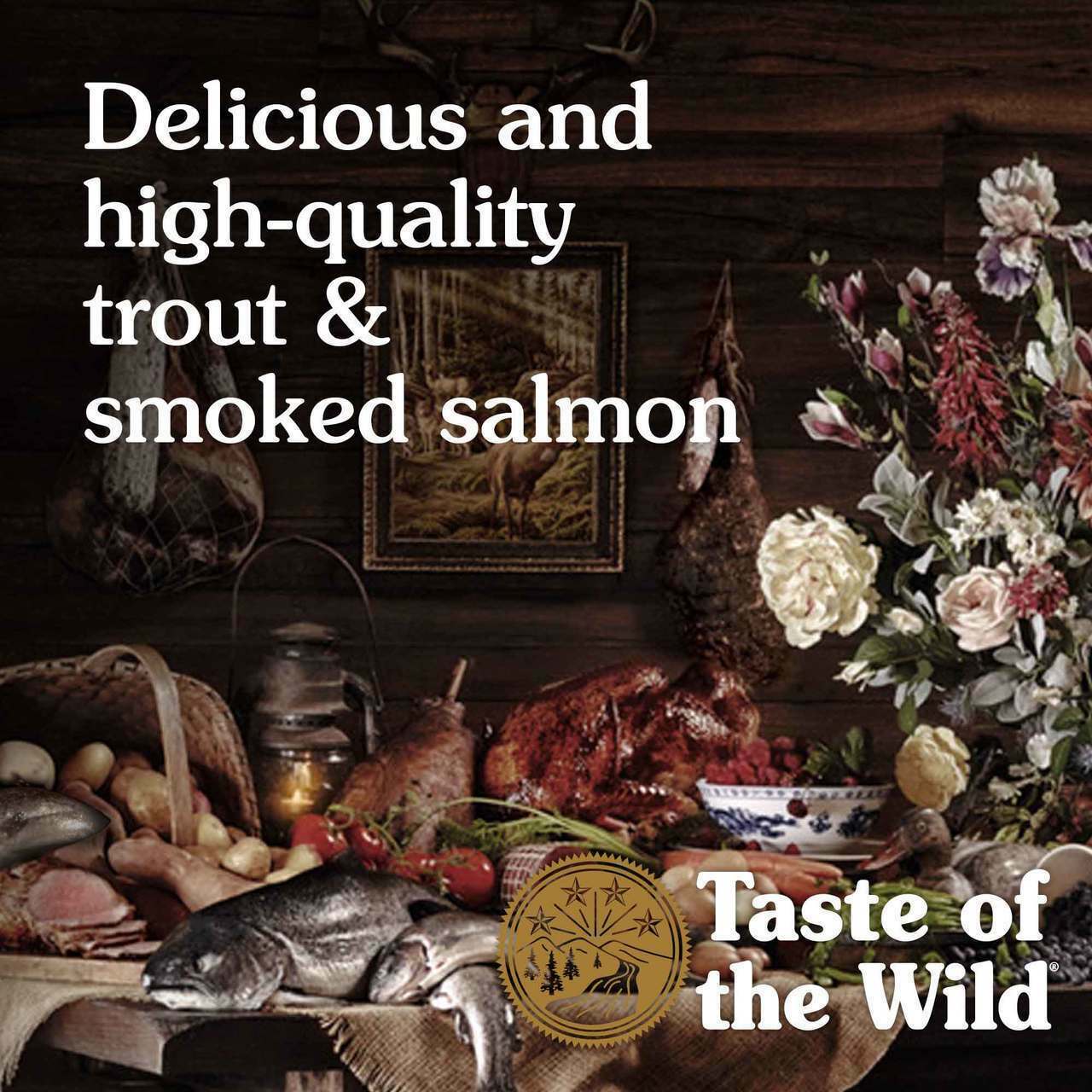 Taste Of The Wild Canyon River Feline Recipe With Trout & Smoked Salmon Dry Cat Food, 14-lb image number null