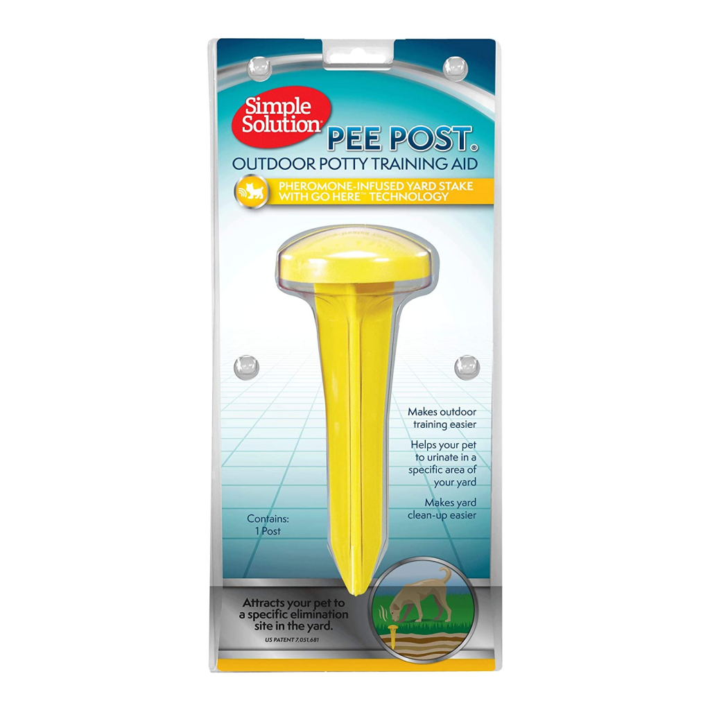 Simple Solution Pee Post Outdoor Potty Training Aid | Pheromone-Infused Yard Stake with GO HERE™ Technology image number null