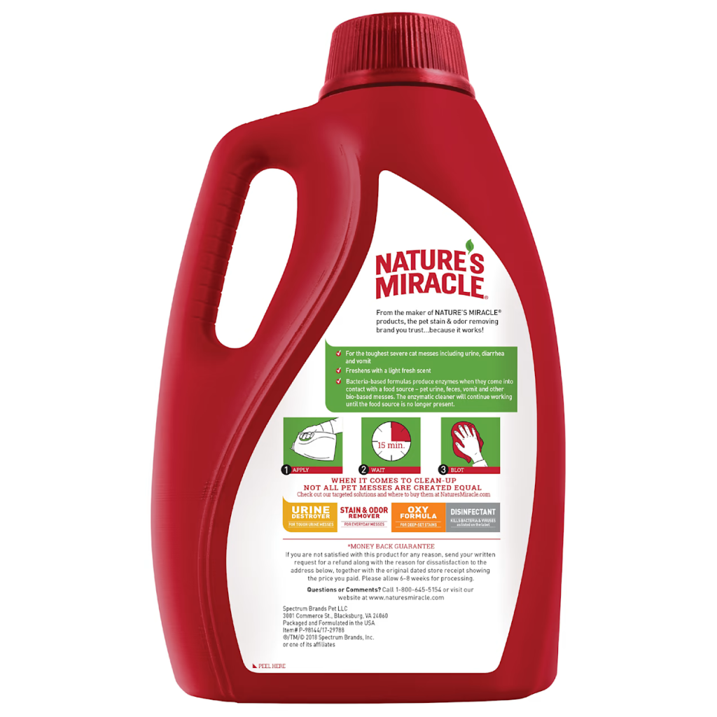 Nature's Miracle Cat Advanced Stain And Odor Remover, 1-gal image number null