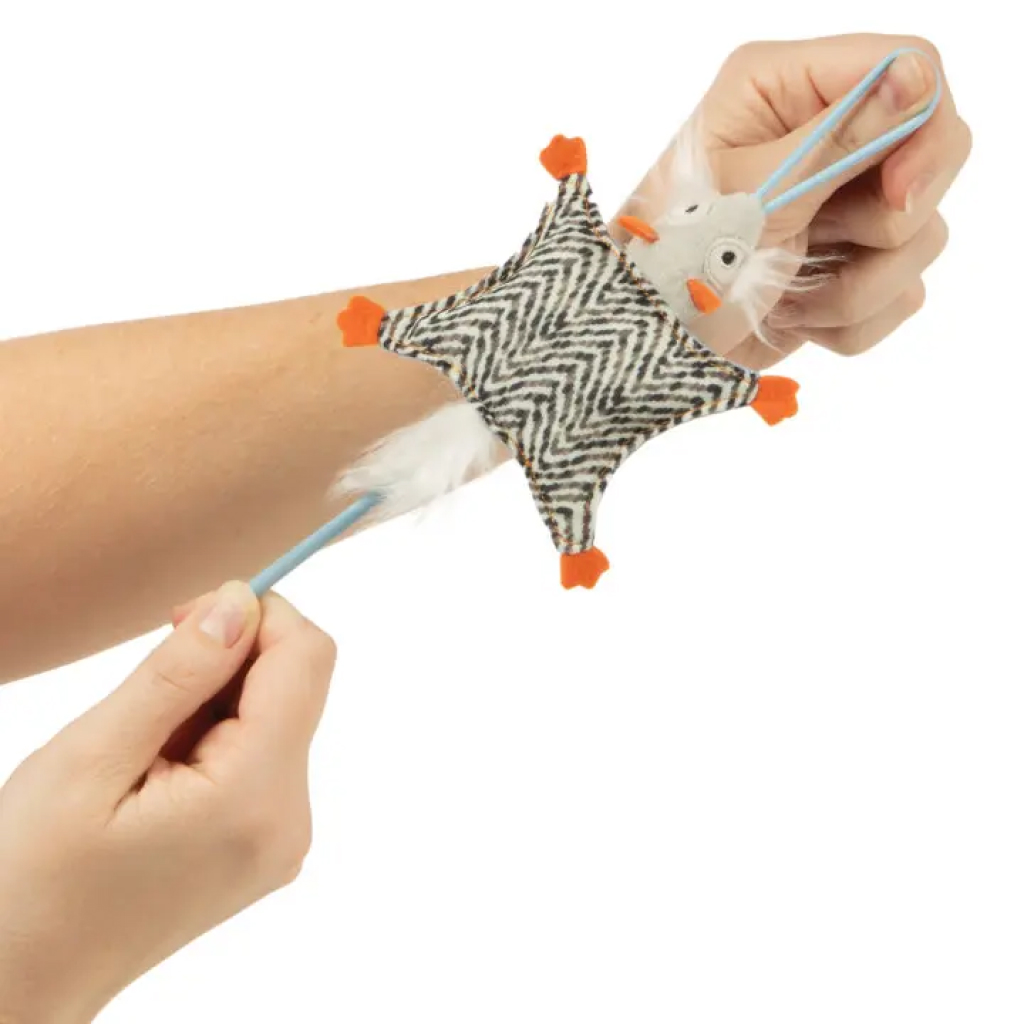 Instincts by SmartyKat Soarin' Squirrel Crinkle Launcher Cat Toy, 1-count image number null
