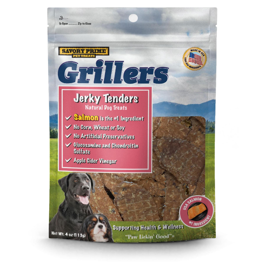 Savory Prime Grillers Salmon Tenders Dog Treat Savory Prime Grillers Salmon Tenders Dog Treat