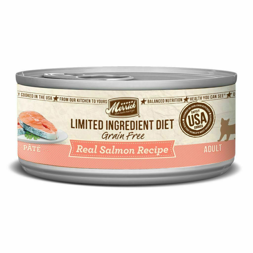 Merrick Limited Diet Ingredent Grain Free Real Salmon Recipe Pate image number null