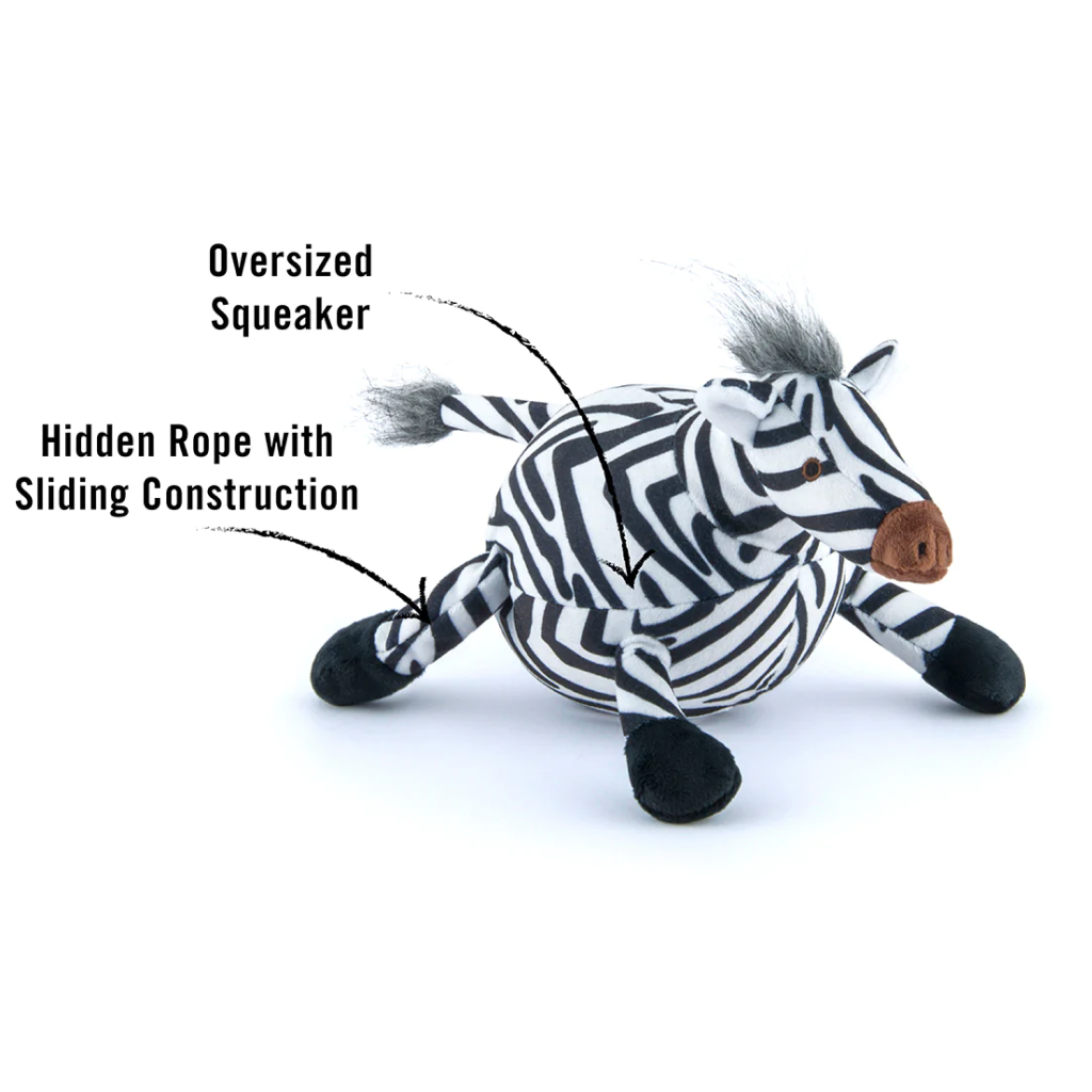 P.L.A.Y. Pet Zebra Safari Plush Toy, 1-count image number null