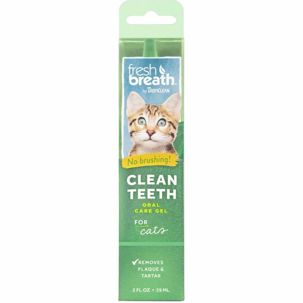 Fresh Breath By Tropiclean No Brushing Clean Teeth Dental & Oral Care Gel For Cats, 2-oz - Made In USA image number null