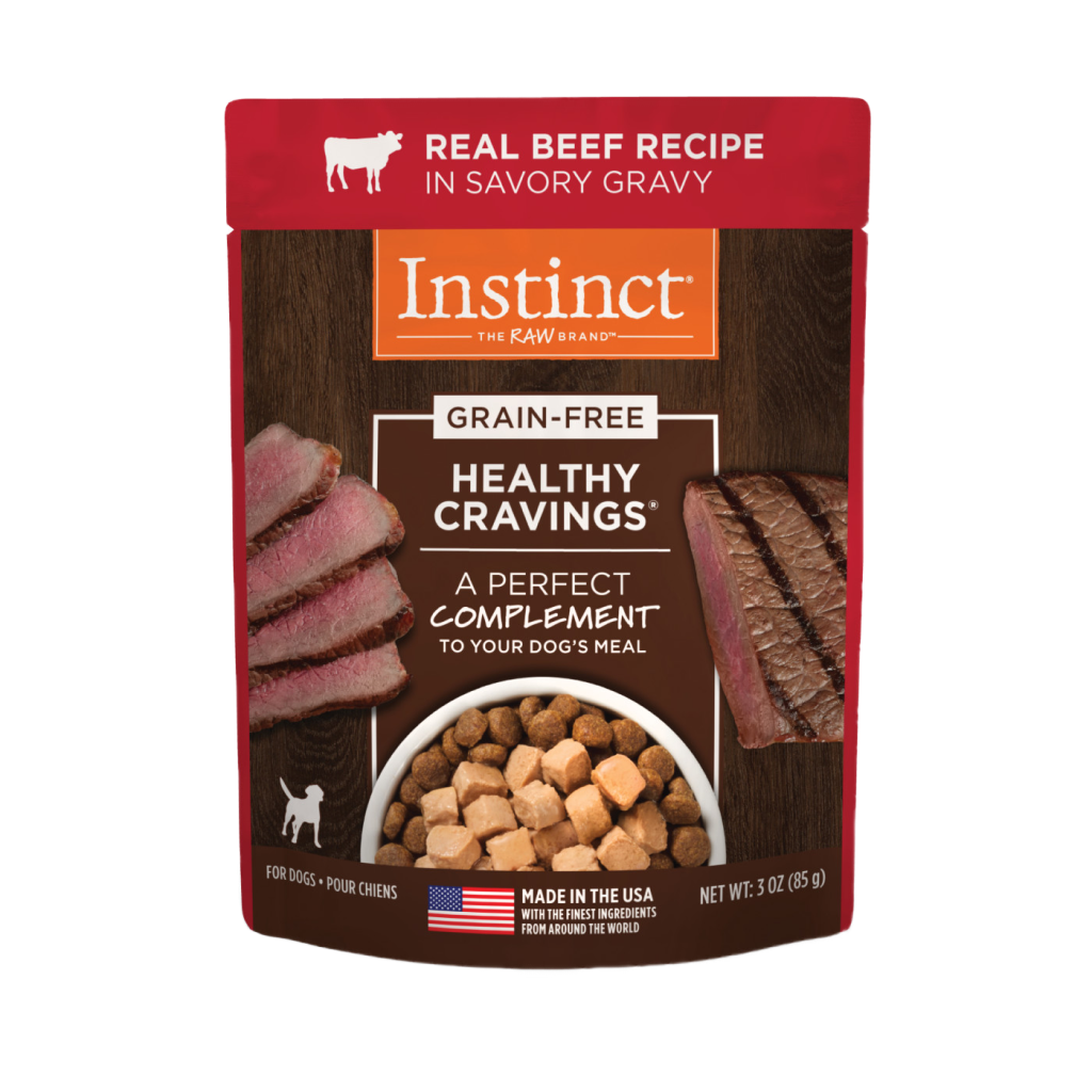 Instinct Healthy Cravings Grain-Free Real Beef Recipe Wet Dog Food Topper image number null