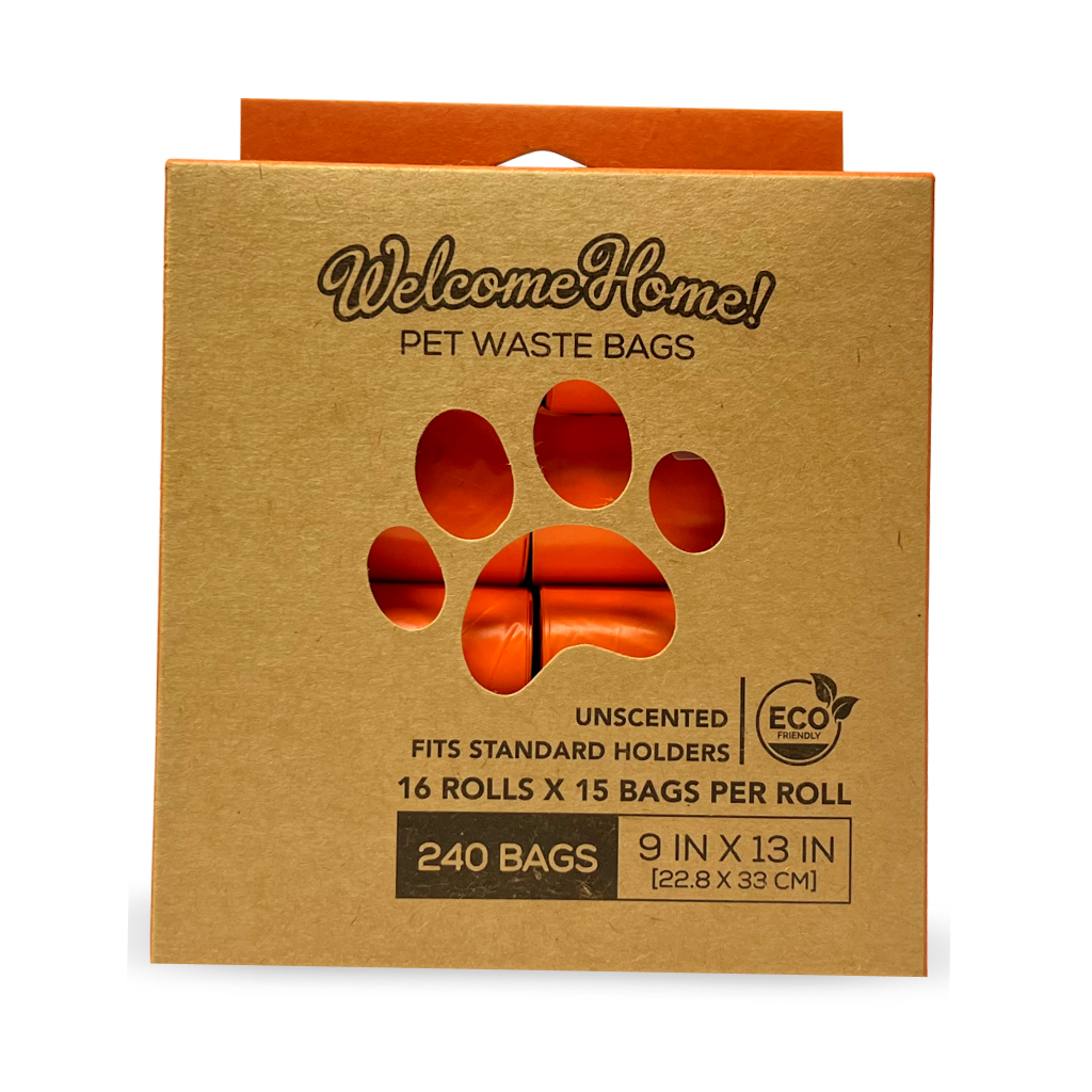 Welcome Home Dog and Pet Waste Unscented Poop Bags (15 bags/roll - 240 bags total), 16 rolls image number null