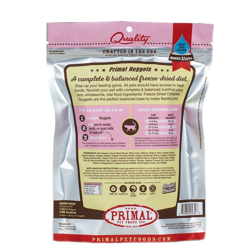 Feline Beef & Salmon Formula Nuggets 5.5-oz image number null