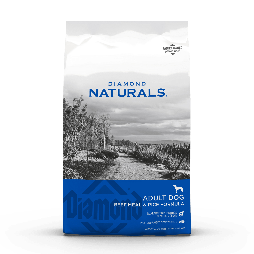 Diamond Naturals Beef Meal & Rice Formula Dry Dog Food, 40-lb image number null