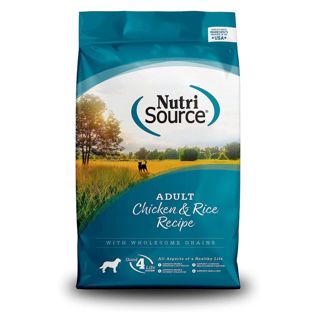 Nutrisource Chicken & Rice Recipe Dry Dog Food, 15-lb image number null