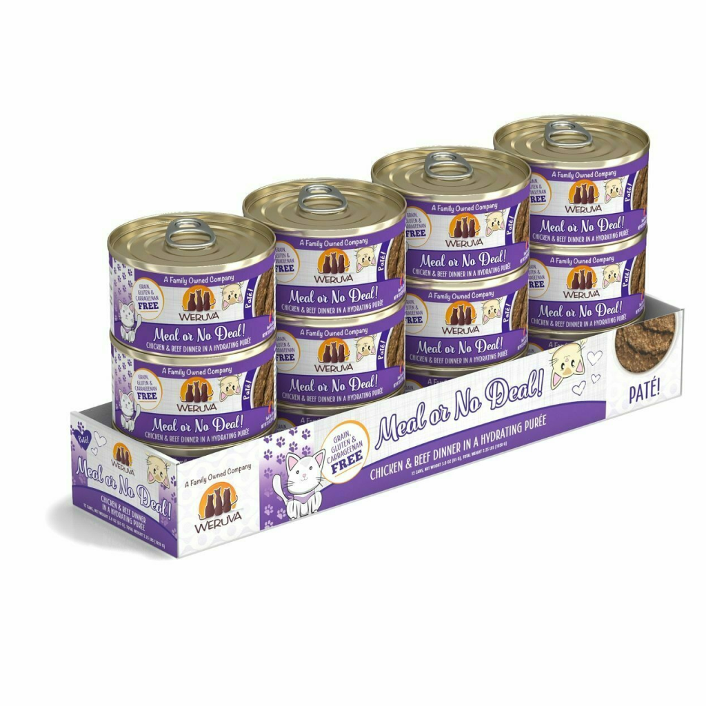 Weruva Classic Cat Pate, Meal Or No Deal! With Chicken & Beef image number null
