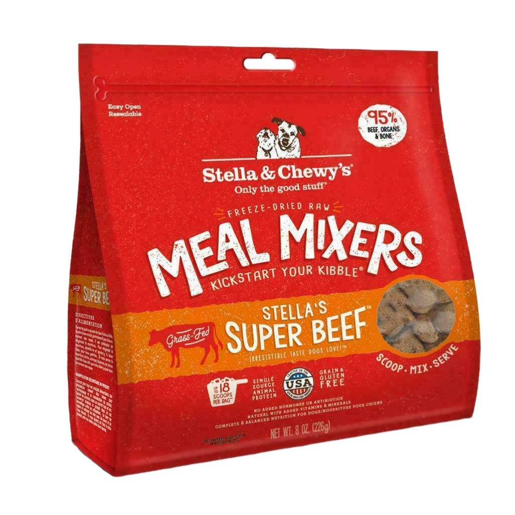 Stella & Chewy's Dog Freeze-Dried Raw, Super Beef Meal Mixers, 8-oz image number null
