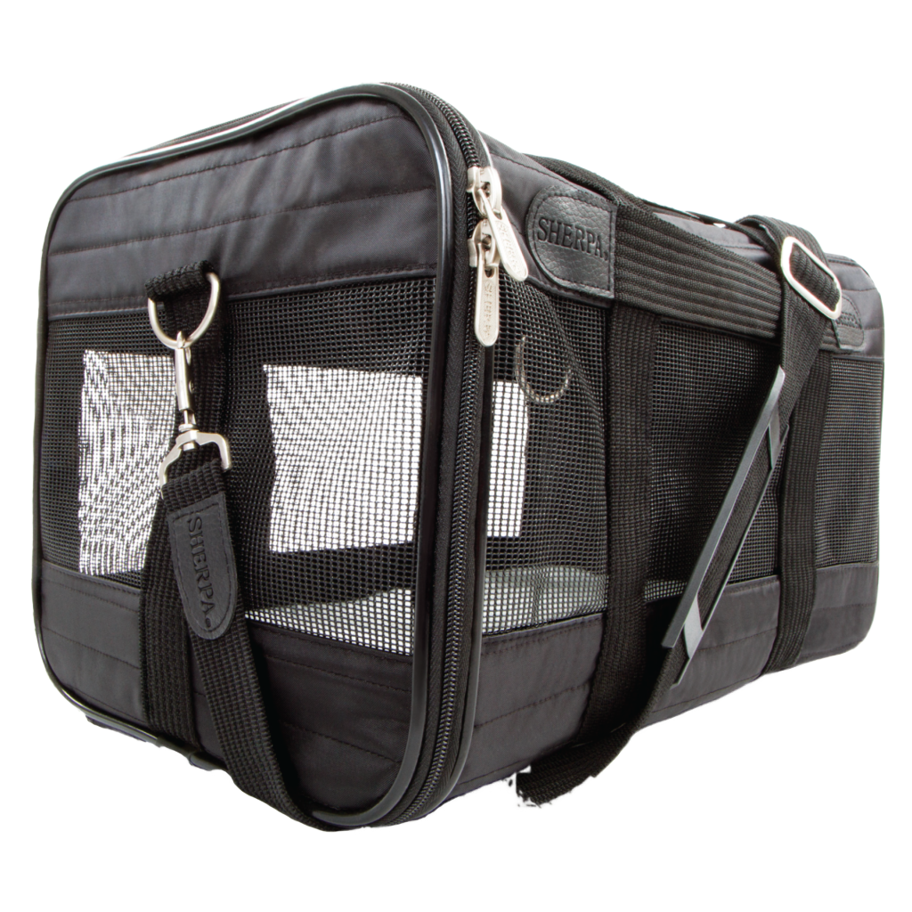 Sherpa Travel Original Deluxe  Airline Approved Pet Carrier, Black, Medium image number null