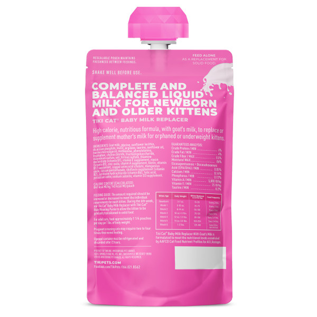 Tiki Cat Baby Goat Milk Replacer, 6-oz image number null