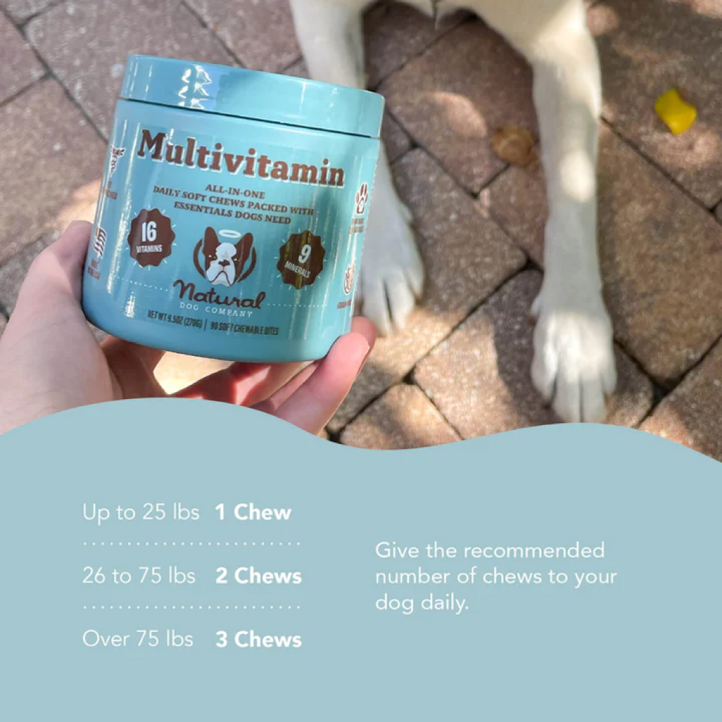 Natural Dog Company Multivitamin Chews, 90 count image number null