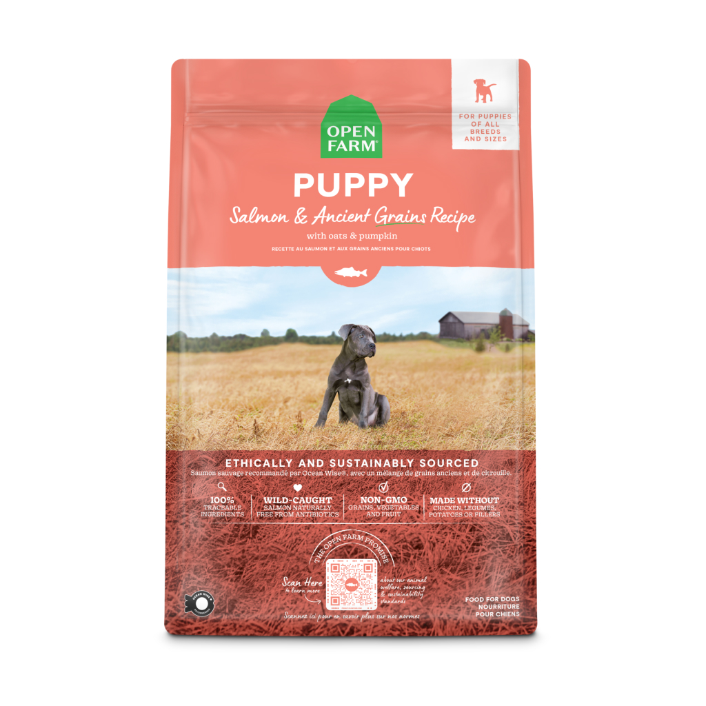 Open Farm Puppy Salmon & Ancient Grains Recipe, 4-lb image number null