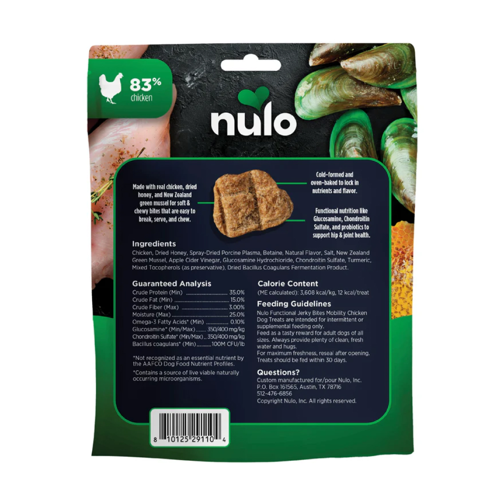 Buy Nulo Functional Mobility Chicken Grain-Free Dog Jerky Treats