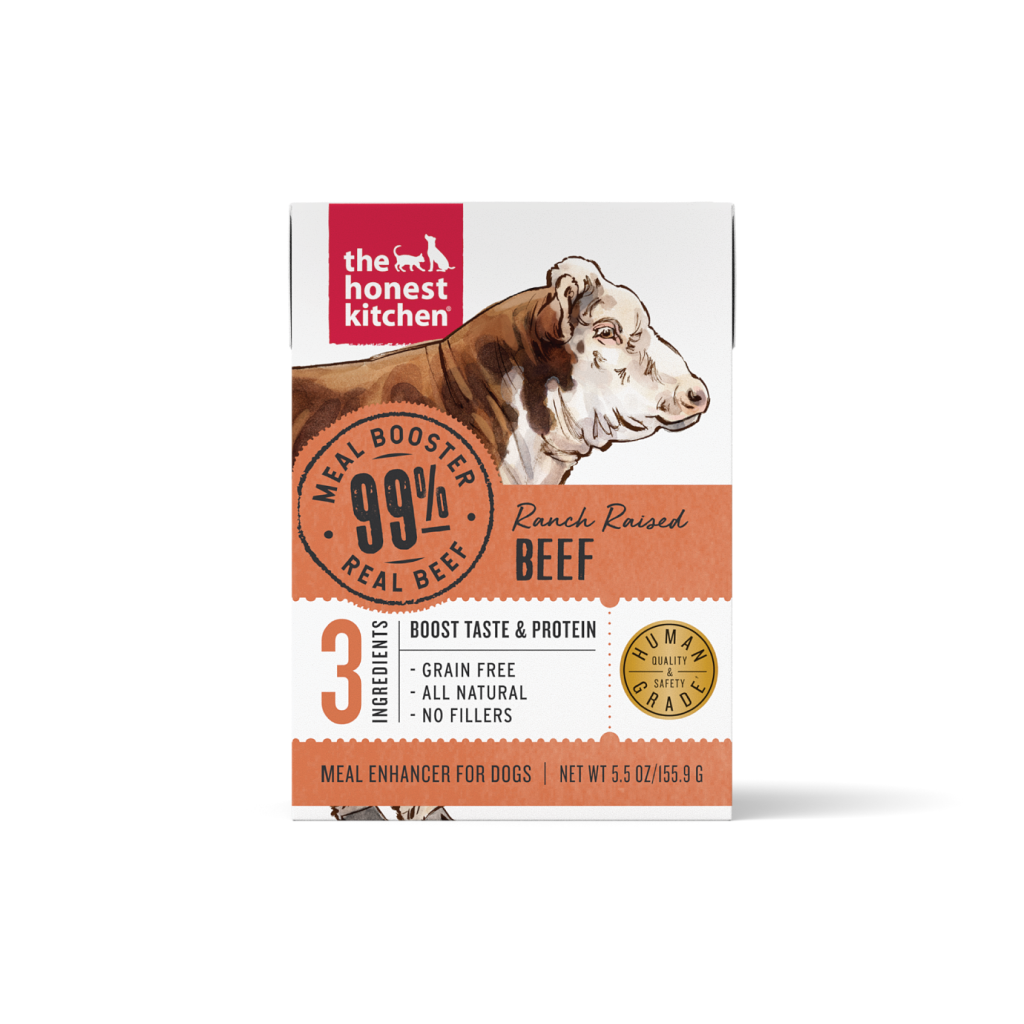 The Honest Kitchen Meal Booster: 99% Beef Dog Food Topper, 5.5-oz x1 image number null