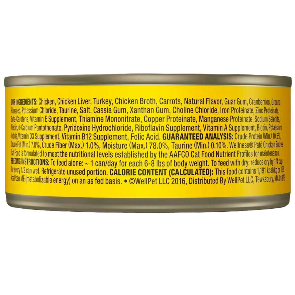 Wellness Complete Health Natural Grain Free Wet Canned Cat Food, Chicken image number null