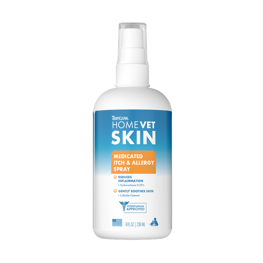 TropiClean Homeve HomeVet Itch and Allergy Spray, 8-oz image number null