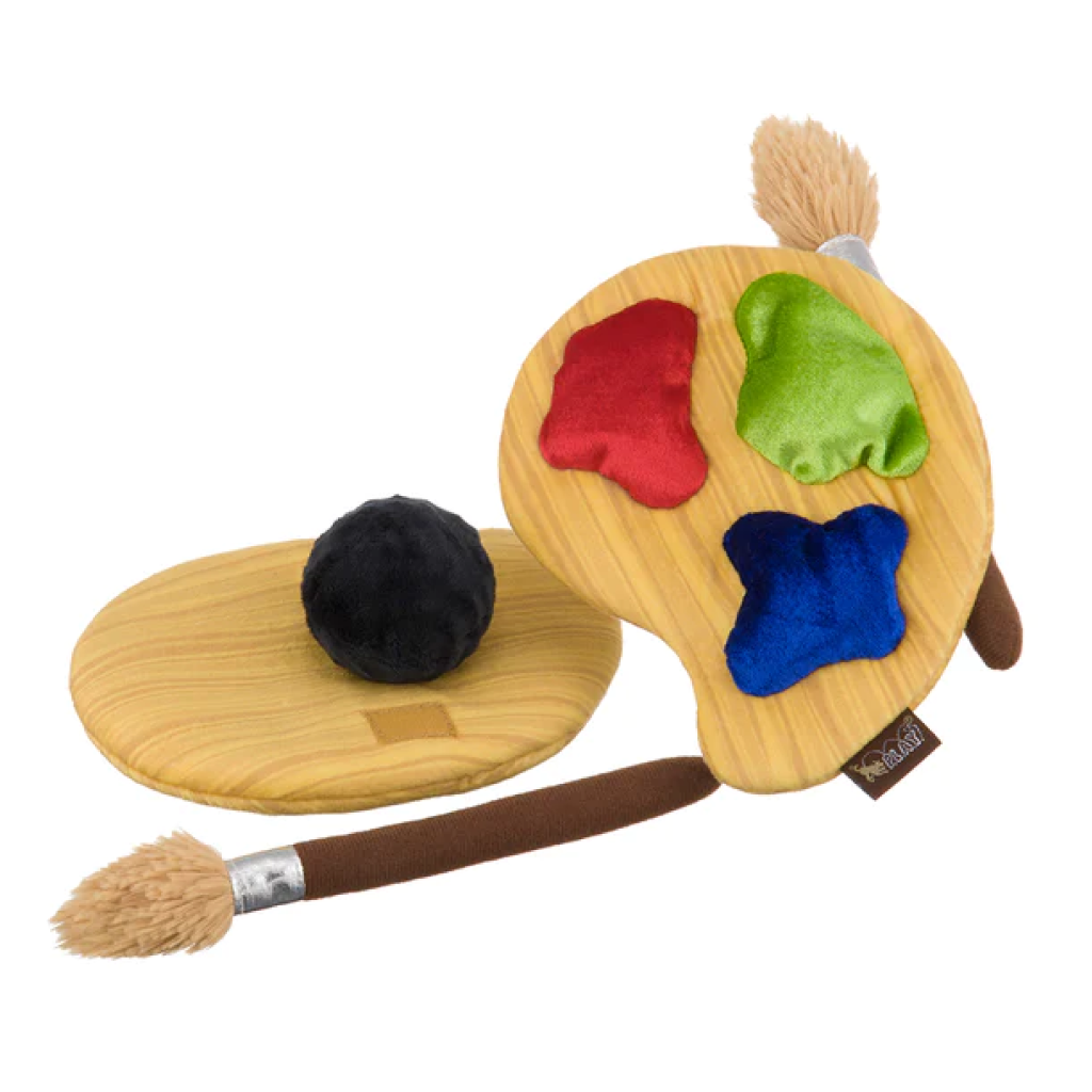 P.L.A.Y. Pet Puppy's Palette Artist Plush Toy, 1-count image number null