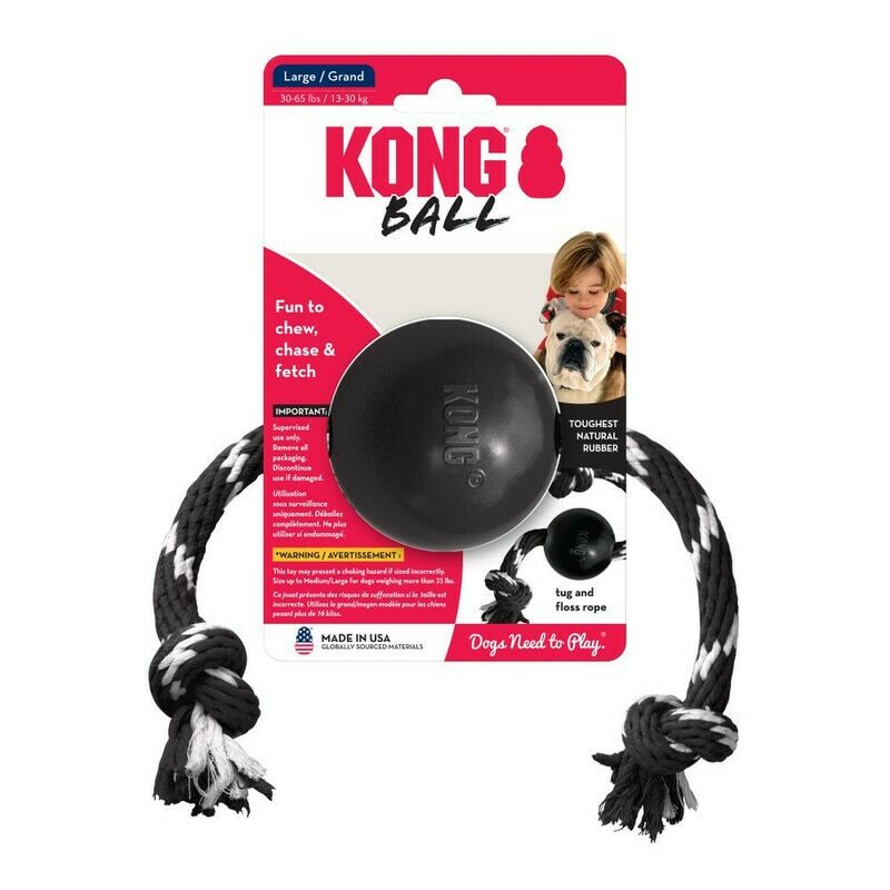 Kong Extreme Ball W/Rope image number null