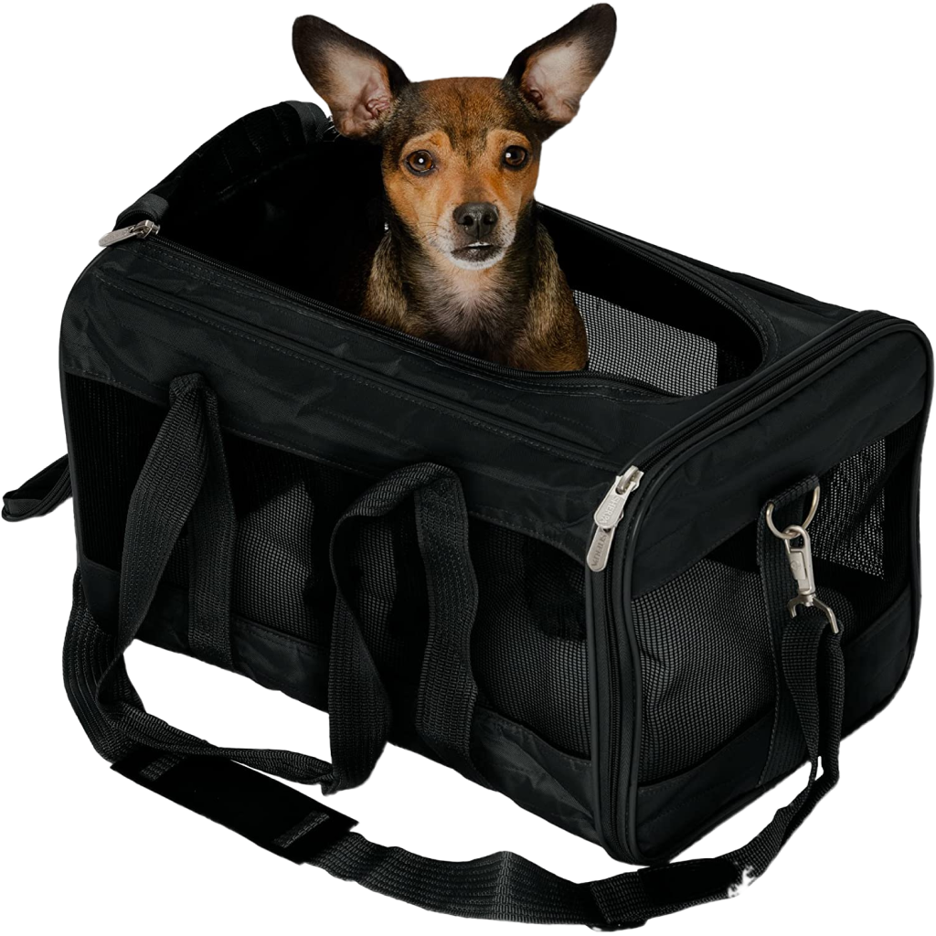 Sherpa Travel Original Deluxe  Airline Approved Pet Carrier, Black, Medium image number null