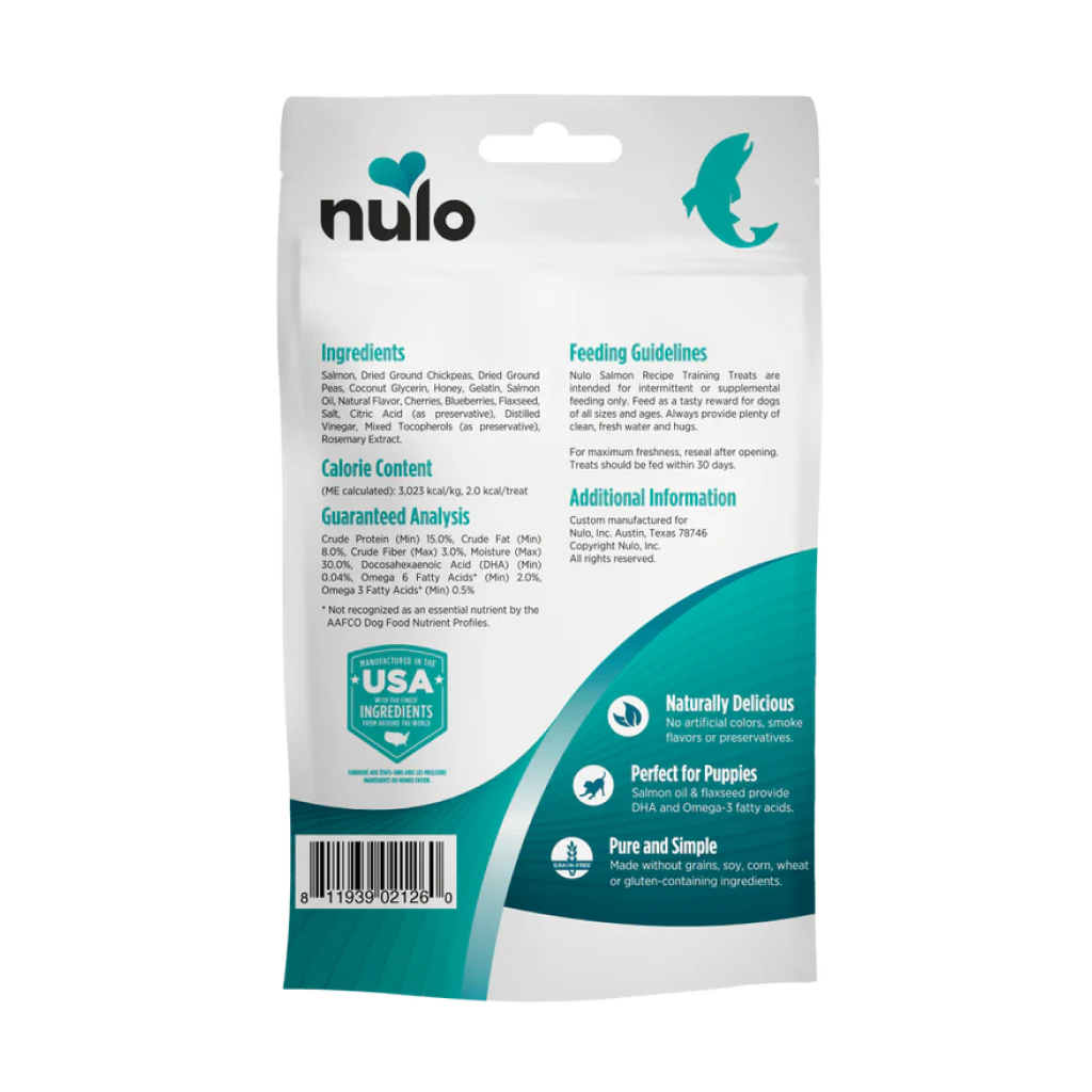 Nulo FreeStyle Grain-Free Salmon Grain-Free Dog Training Treats, 4-oz image number null