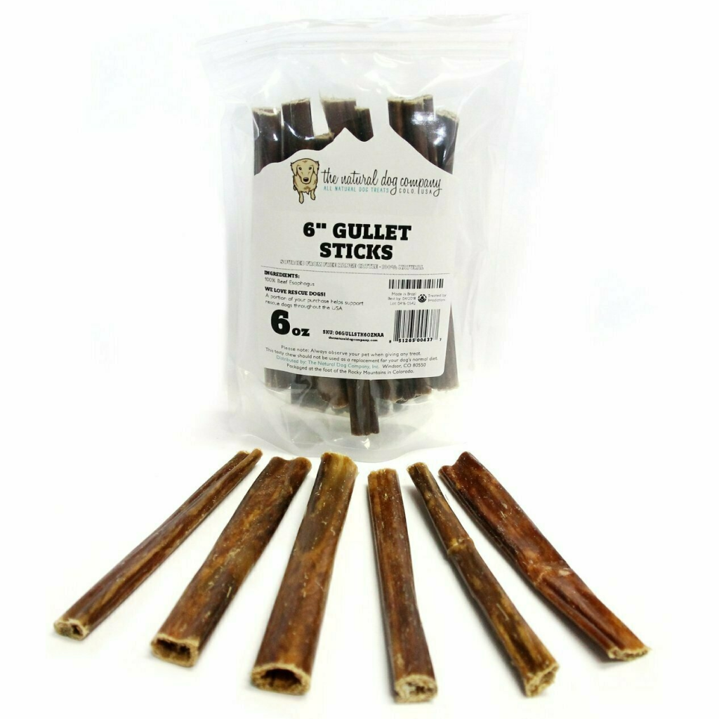 Tuesday's Natural Dog Co. 6" Gullet Sticks Dog Treat, 6-oz image number null