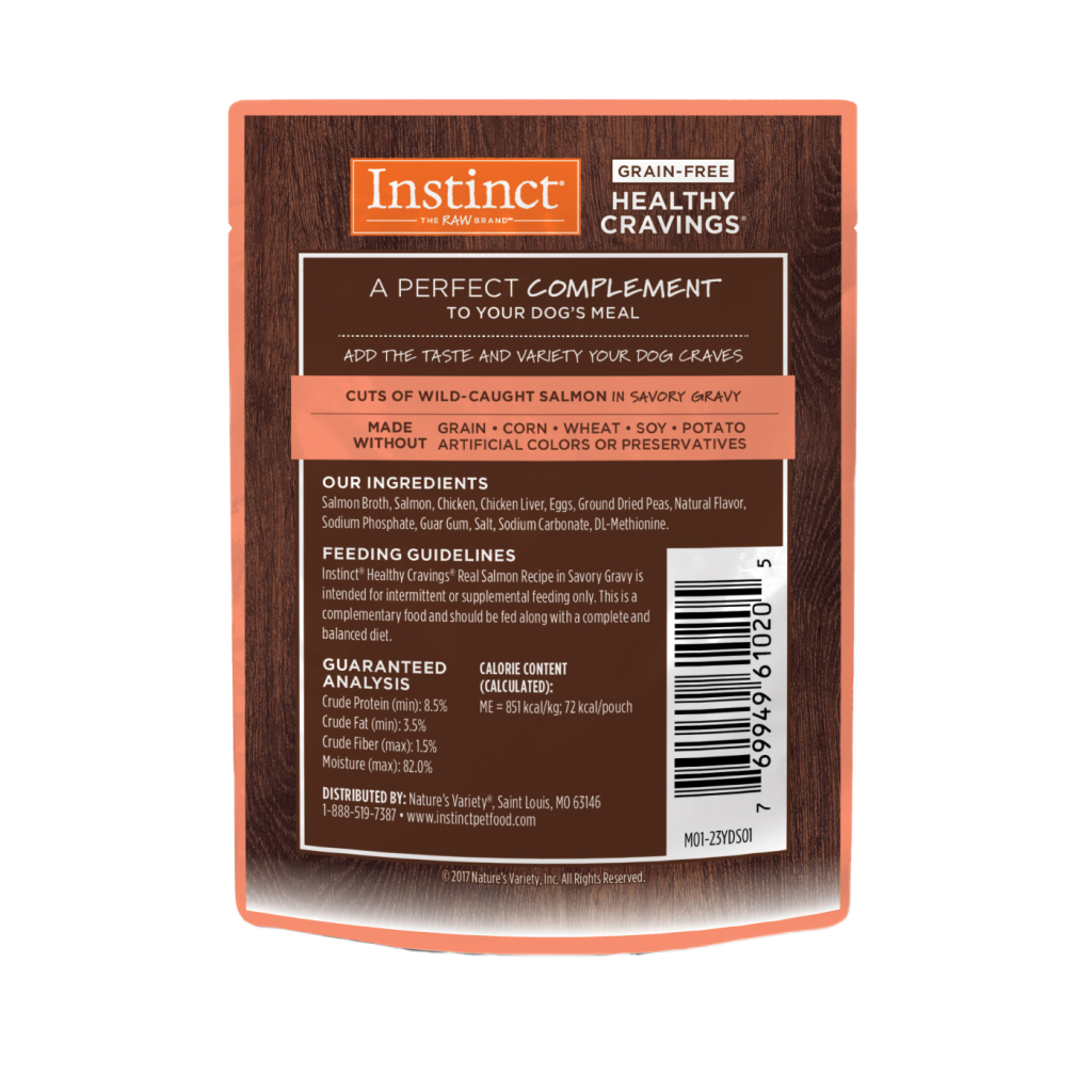 Instinct Healthy Cravings Grain-Free Real Salmon Recipe Wet Dog Food Topper image number null
