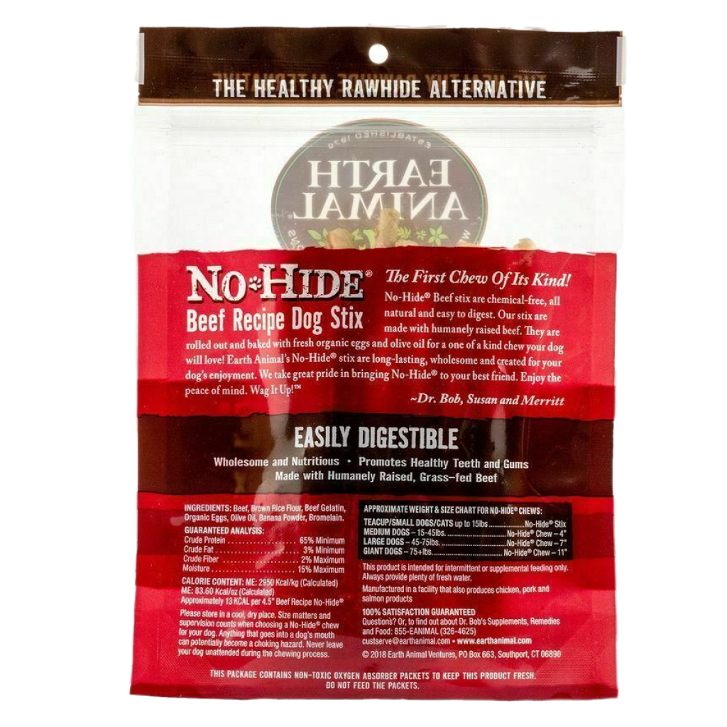 No-Hide Beef Chews - Stix 10 Pack image number null