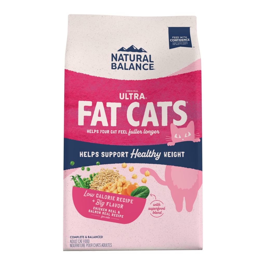 Natural Balance Original Ultra Fat Cats Chicken Meal & Salmon Meal Recipe Cat Dry Food, 15-lb image number null