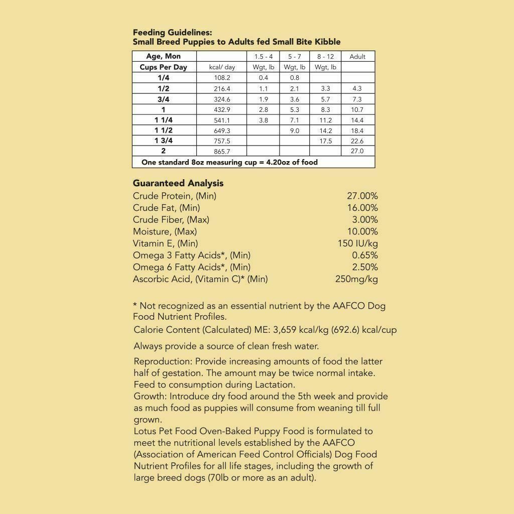 Small Bite Good Grains Chicken Puppy Recipe, 4-lb image number null