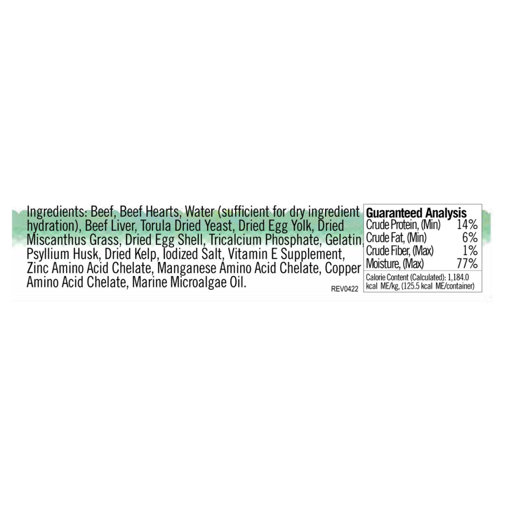 Frozen Lotus Raw Grass- Fed Beef Recipe For Cats, 3.5-oz image number null